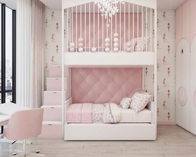 Дизайн детской комнаты для девочек