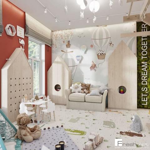 Дизайн игровой комнаты для детей 1746.jpeg | Fresh Art - дизайн студия