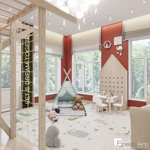 Дизайн игровой комнаты для детей 1748.jpeg | Fresh Art - дизайн студия