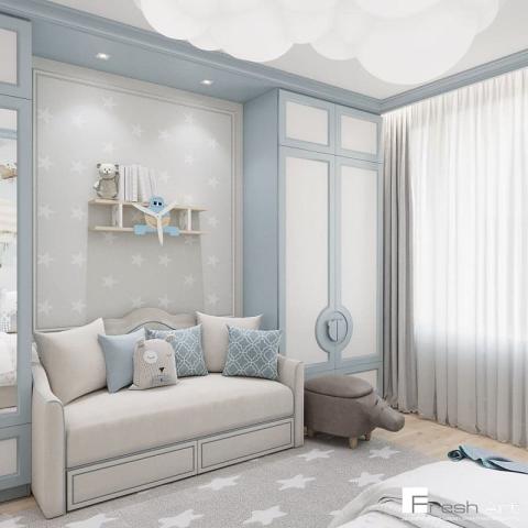 Дизайн интерьера детской комнаты для мальчика 1771.jpeg | Fresh Art - дизайн студия