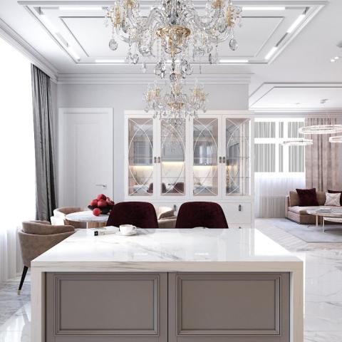 Проект квартиры 120 м2 в ЖК Премиум на ул. Провиантская  | Fresh Art Проект квартиры 120 м2 в ЖК Премиум на ул. Провиантская  | Fresh Art