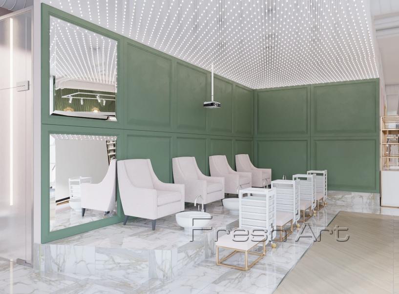 Дизайн проект салона Beauty Room г. Москва  | Fresh Art - дизайн студия