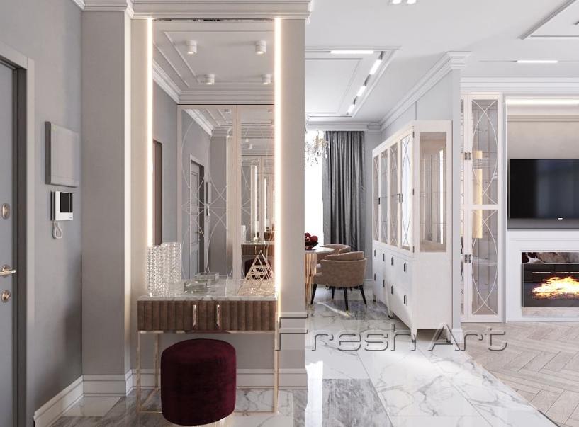 Проект квартиры 120 м2 в ЖК Премиум на ул. Провиантская  | Fresh Art Проект квартиры 120 м2 в ЖК Премиум на ул. Провиантская  | Fresh Art